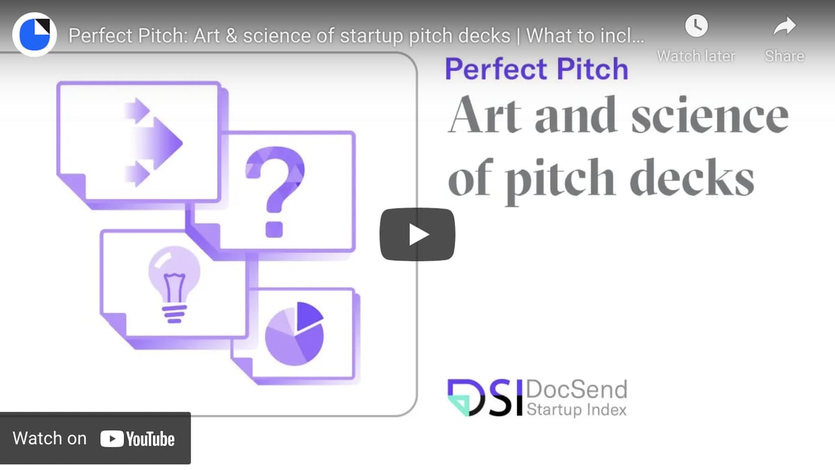 Dropbox DocSend: Perfect Pitch YouTube video